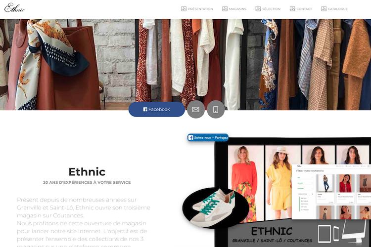 Ethnic | Création web